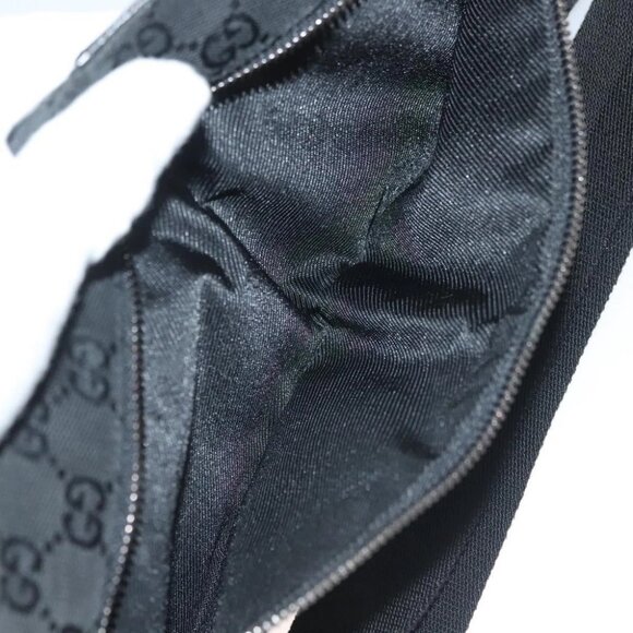 GUCCI GG Canvas Waist bag Black Silver - Picture 12 of 15